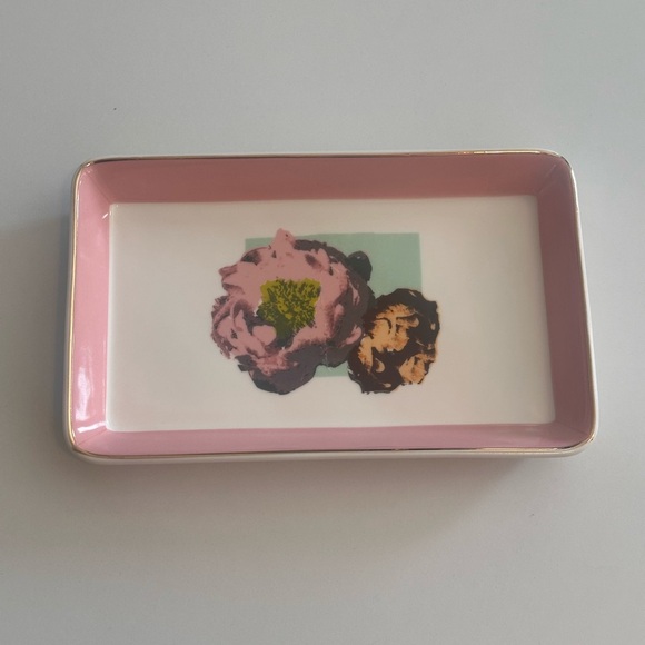 J. Crew Porcelain Floral Vanity Jewelry Tray - Picture 2 of 6